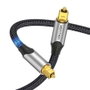 Vention Cable de audio de fibra óptica BAVHF 1m Gris